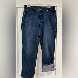 Jag Jeans High Rise Straight Leg in Dark Blue